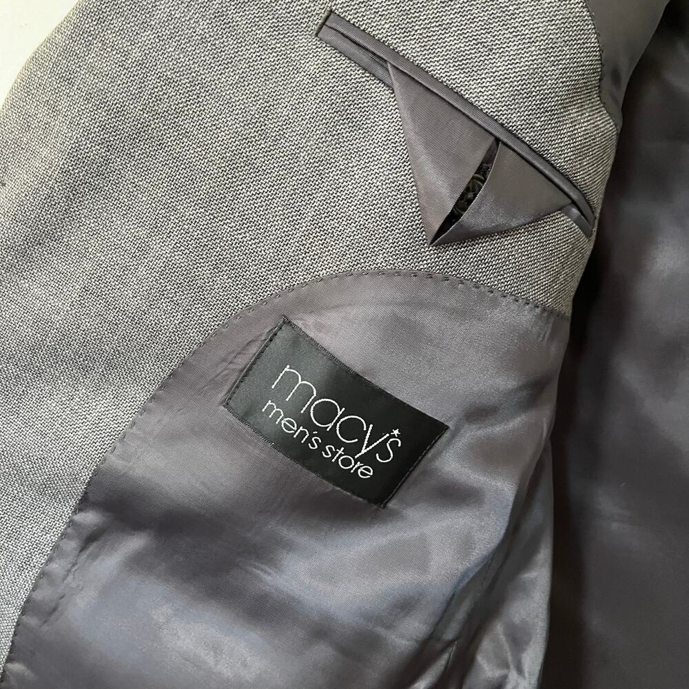 Lauren Ralph Lauren UltraFlex Heathered Blazer Size 40 Gray Classic Men’s NWT - Picture 11 of 13